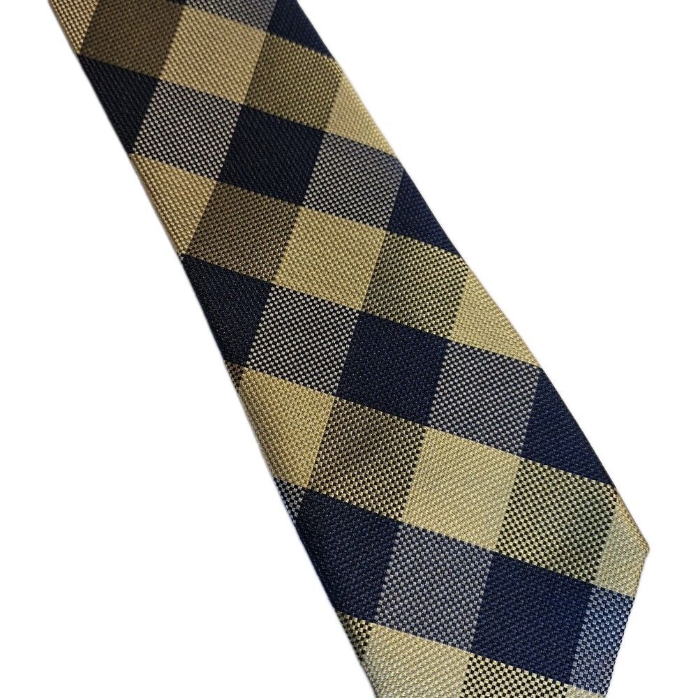 Tommy Hilfiger Plaid Neck Tie. 100% Silk